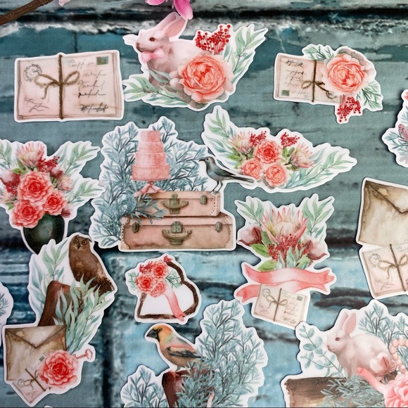 Spring Bridal, Invitations, Wedding Cake & more, 21 Stickers - Picture 2 of 16